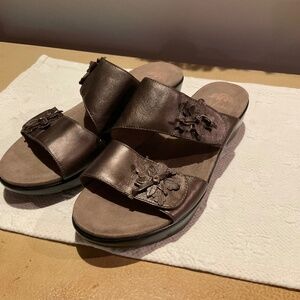 Dansko Donna Bronze Leather Sandals Euro 41